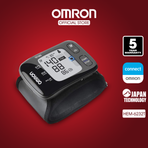 Máy Đo Huyết Áp Cổ Tay Kết Nối Bluetooth Omron HEM-6232T | Lưu Trữ Được Dữ Liệu Cho 2 Người Cùng Lúc