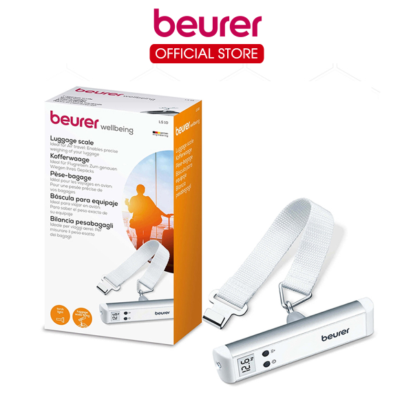 Cân Hành Lý Điện Tử Cầm Tay Beurer LS10 | Tải Trọng 50 Kg, Tích Hợp Đèn Pin | Bảo Hành 5 Năm - Hình ảnh 2