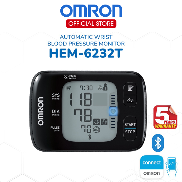 Máy Đo Huyết Áp Cổ Tay Kết Nối Bluetooth Omron HEM-6232T | Lưu Trữ Được Dữ Liệu Cho 2 Người Cùng Lúc - Hình ảnh 2