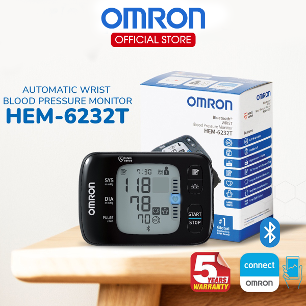 Máy Đo Huyết Áp Cổ Tay Kết Nối Bluetooth Omron HEM-6232T | Lưu Trữ Được Dữ Liệu Cho 2 Người Cùng Lúc - Hình ảnh 3