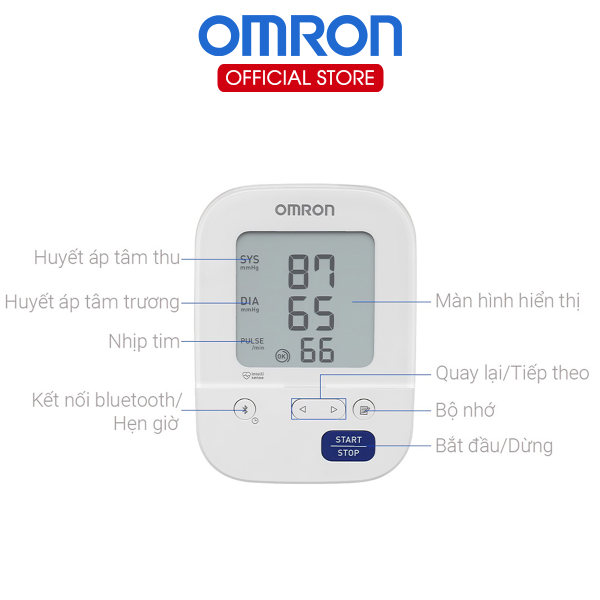 Máy Đo Huyết Áp Bắp Tay Omron HEM-7156T | Phát Hiện Nhịp Tim Bất Thường - Bảo Hành Chính Hãng 5 Năm - Hình ảnh 3