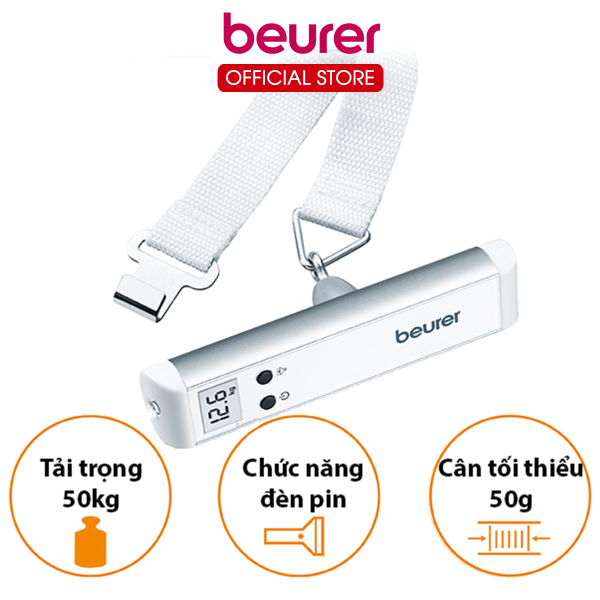 Cân Hành Lý Điện Tử Cầm Tay Beurer LS10 | Tải Trọng 50 Kg, Tích Hợp Đèn Pin | Bảo Hành 5 Năm - Hình ảnh 3